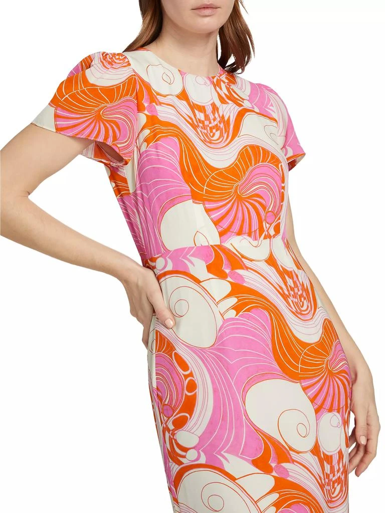 Rhode Lulani Printed Midi-Dress 6