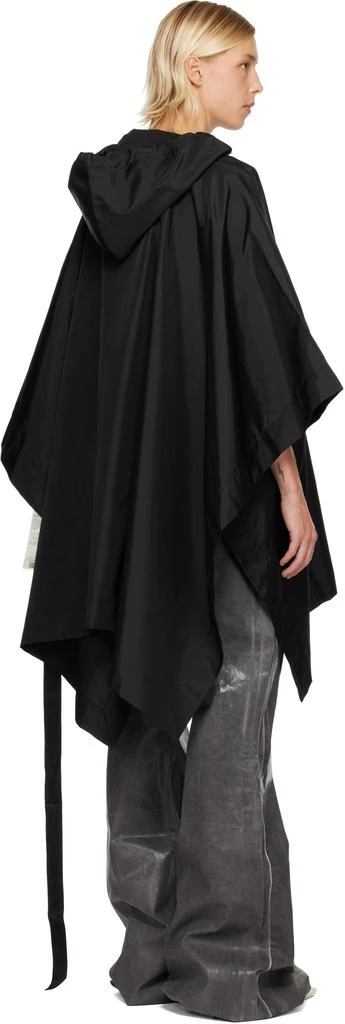 Rick Owens Black Concordians Poncho Hoodie 3