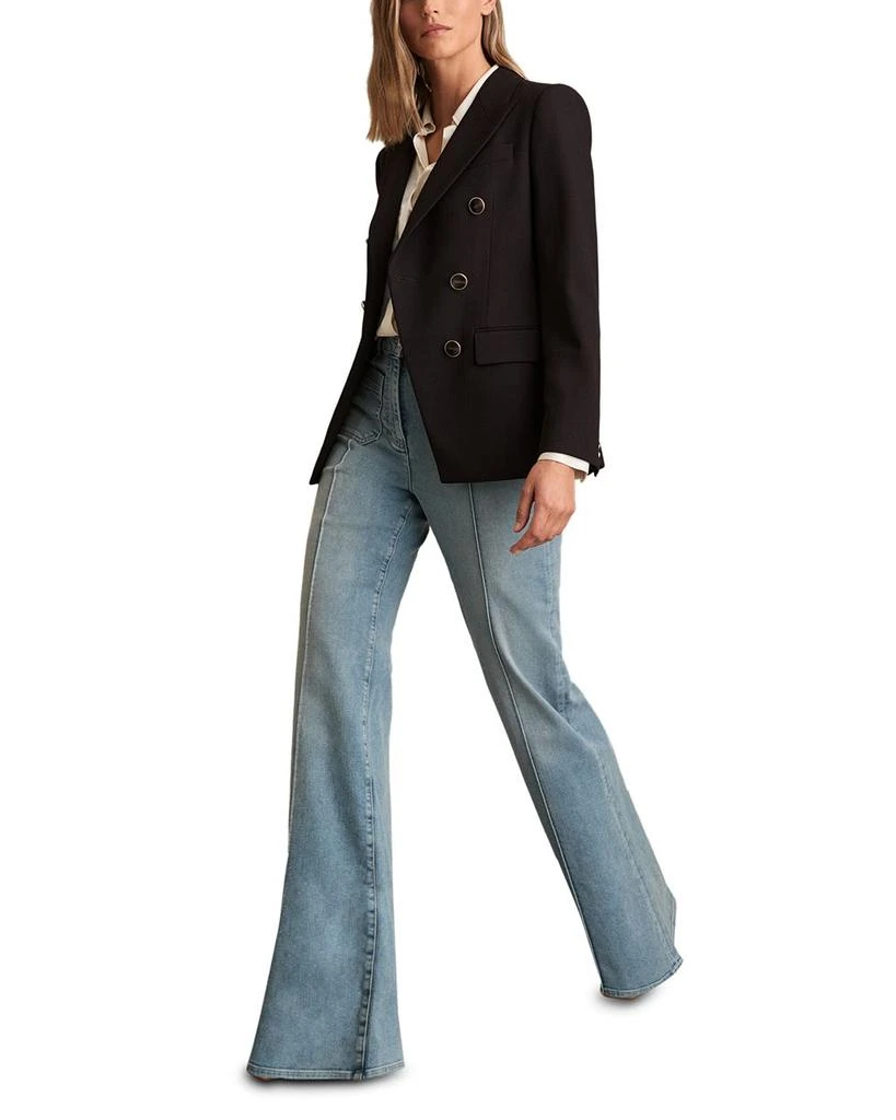 REISS Lia DNA Double Breasted Blazer Chocolate 3