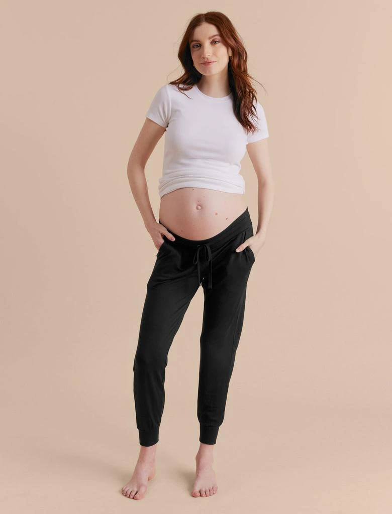 A Pea in the Pod Under the Belly French Terry Maternity Jogger Pant 1