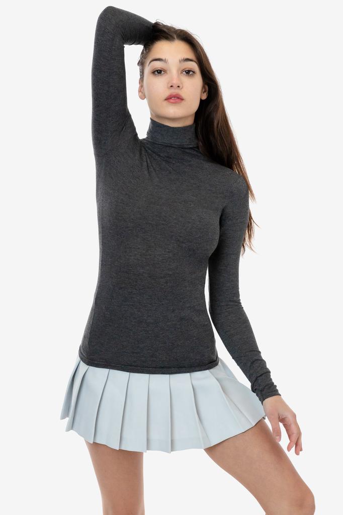 Los Angeles Apparel FF306 - 50/50 Poly Cotton Mock Turtleneck