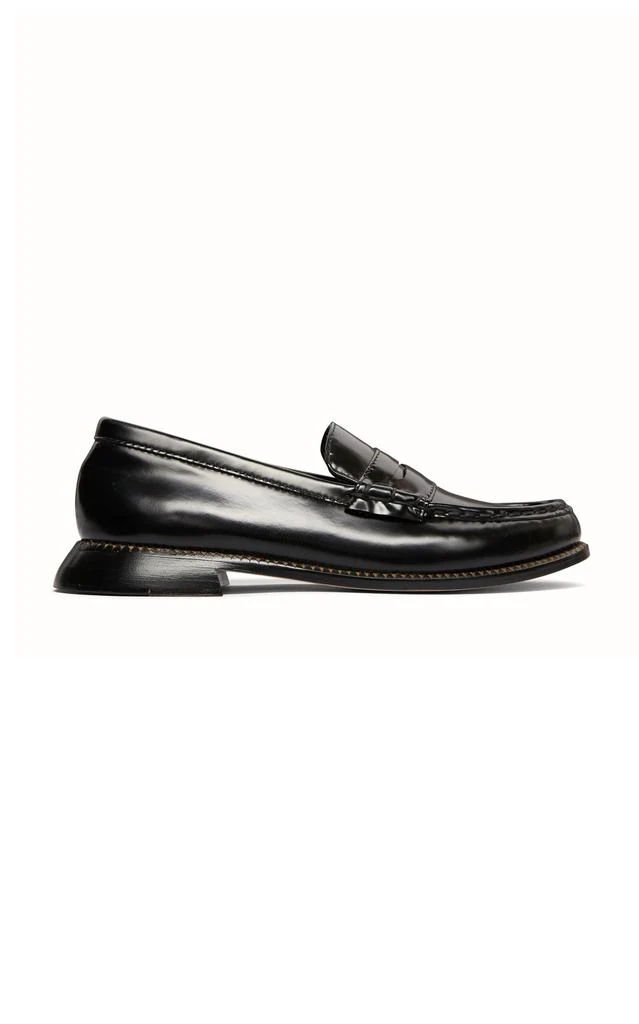 FRĒDA SALVADOR FRĒDA SALVADOR - Elba Leather Penny Loafers - Black - US 9.5 - Moda Operandi 1