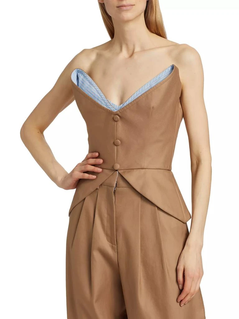 Rosie Assoulin Mother Of Buttons Bodice Top 3