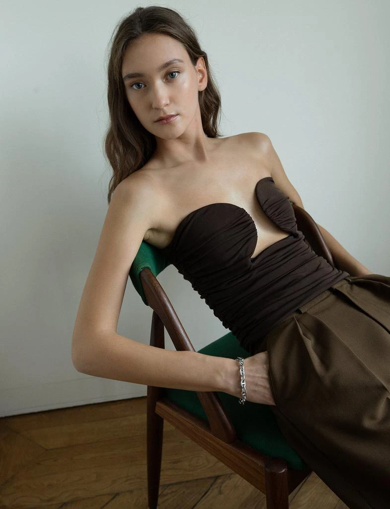 Pixie Market Dominique Bustier Top in Chicory-BESTSELLER 1