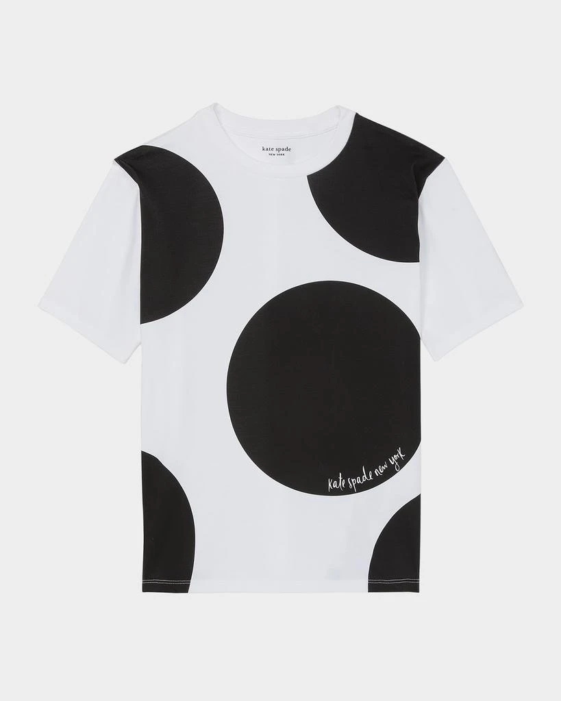 Kate Spade breezy dot printed cotton jersey tee 1
