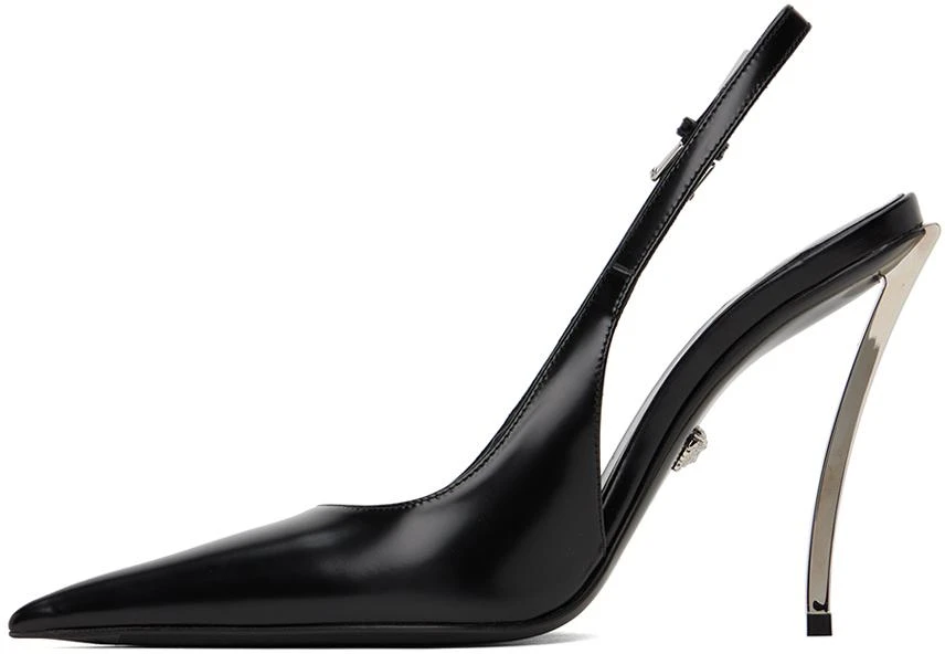 Versace Black Pin-Point Heels 3