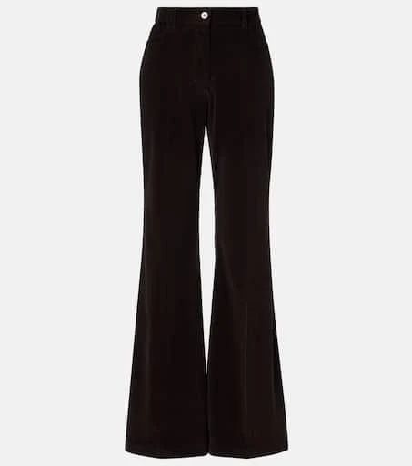 Salvatore Ferragamo Cotton corduroy flared pants 1