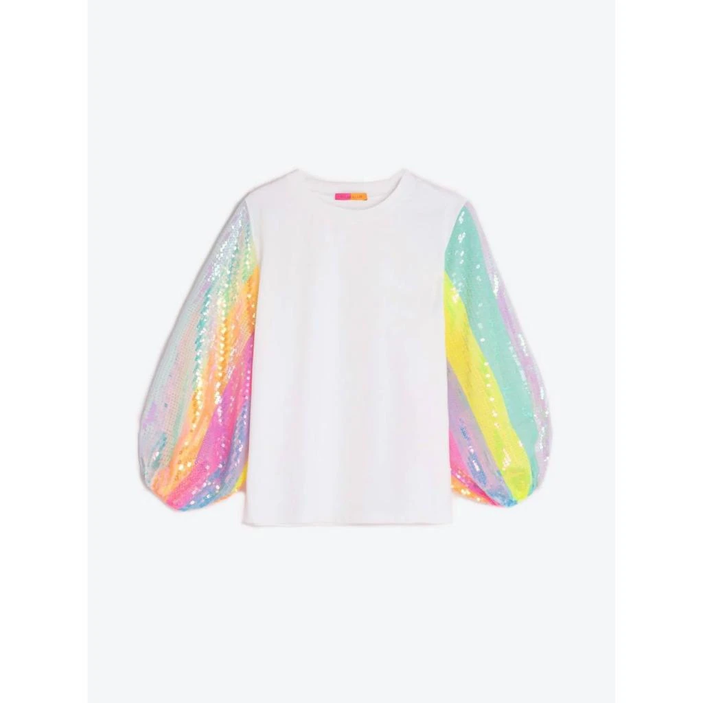 VILAGALLO Vilagallo - Sequin Sleeve Strip Top 3