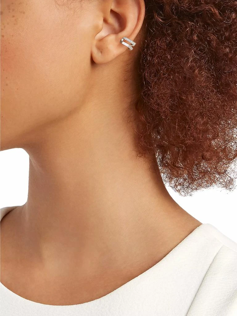 Repossi Antifer 18K White Gold & Diamond Single Ear Cuff 2