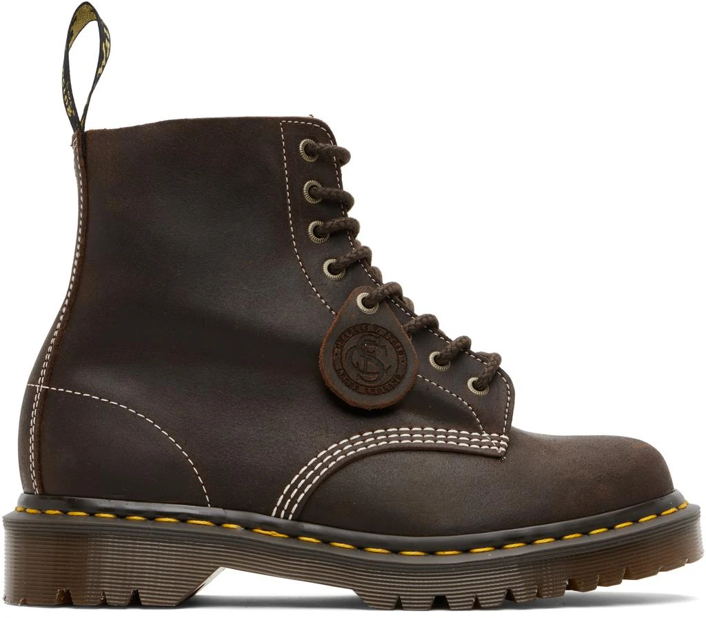 Dr. Martens Brown 1460 'Made In England' Wax Commander Lace-Up Boots 1