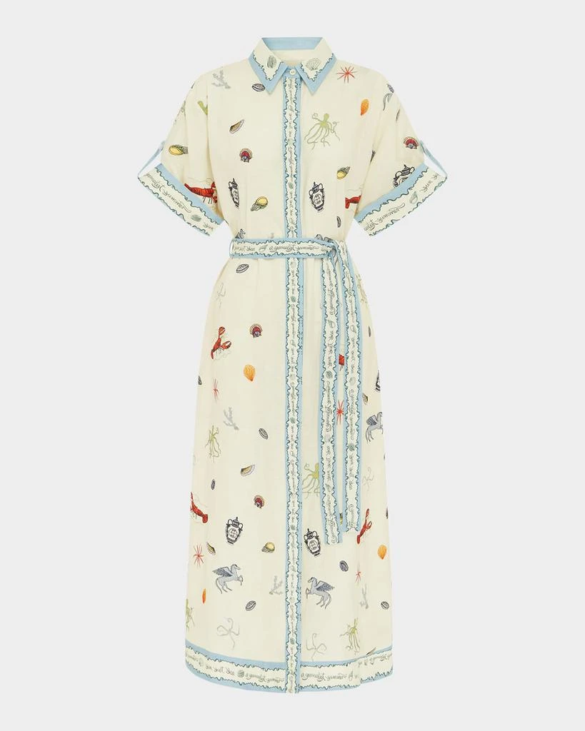 ALEMAIS Sandy Embroidered Shirtdress 1
