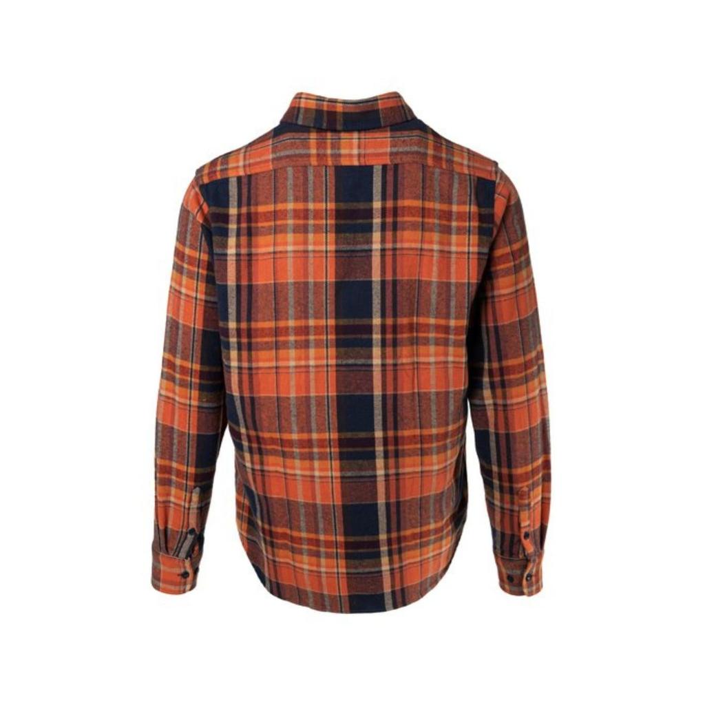 Schott Men's Plaid Cotton Flannel Shirt In Rust