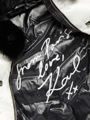 Karl Lagerfeld Paris Faux Fur Collar Puffer Jacket 3