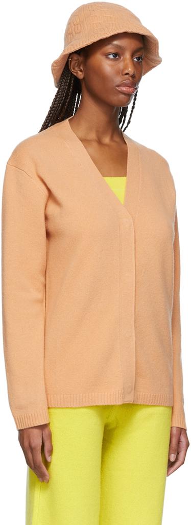 Victor Glemaud Orange Wool Cardigan