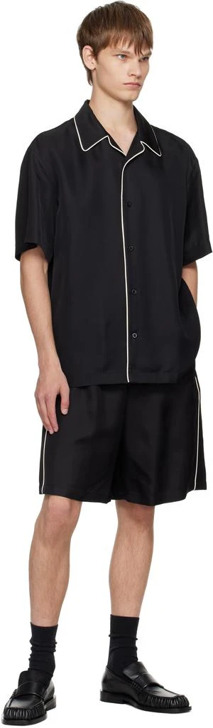 Jil Sander Black Square Toe Loafers 5