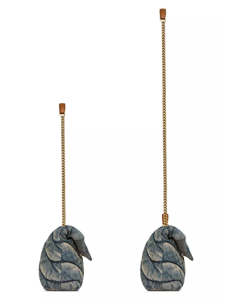 Yves Saint Laurent Puffer Toy Bag in Denim 5