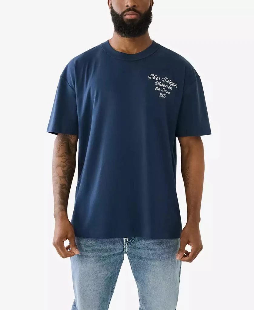 True Religion Men's Short Sleeve Relaxed World Tour T-shirts 2