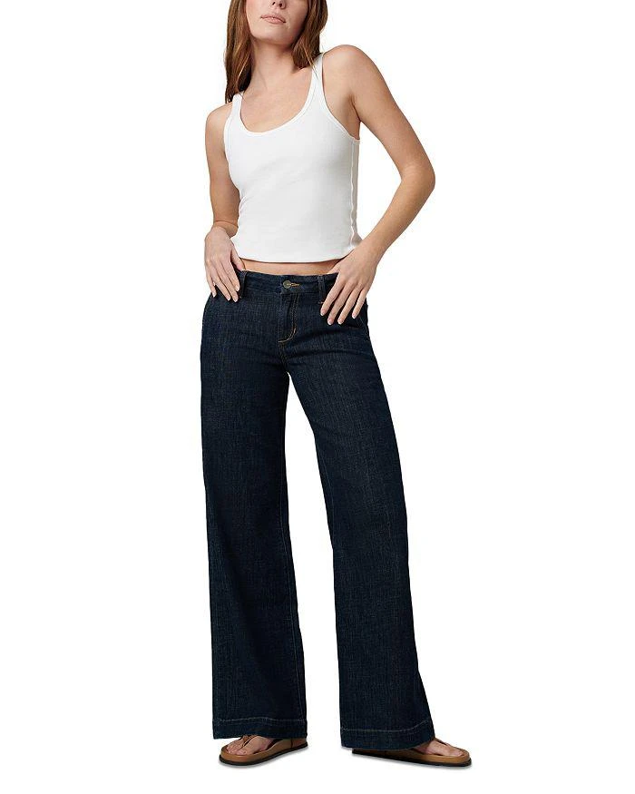 Joe's Jeans The Lou Lou Low Rise Wide Leg Trouser Jeans in Out of Control 2