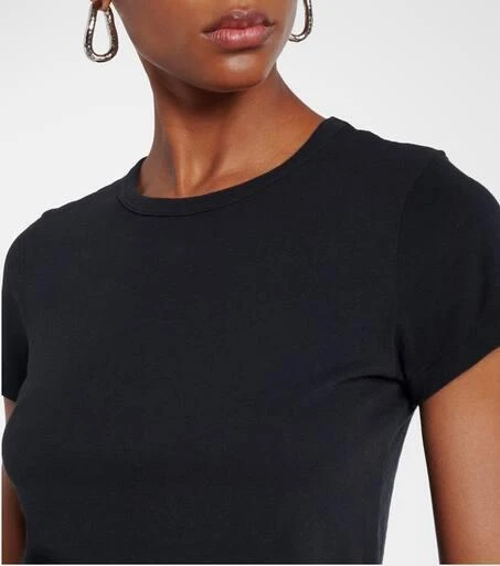 SLVRLAKE Cropped cotton jersey T-shirt 4