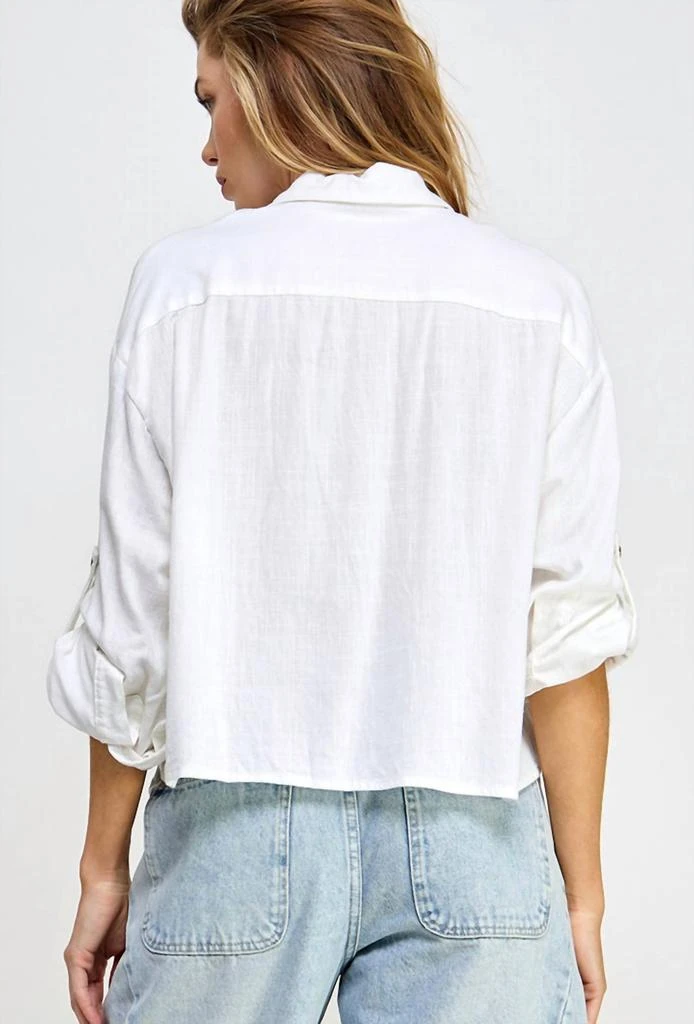 Miss Love Miss Love - Short Linen Top 3