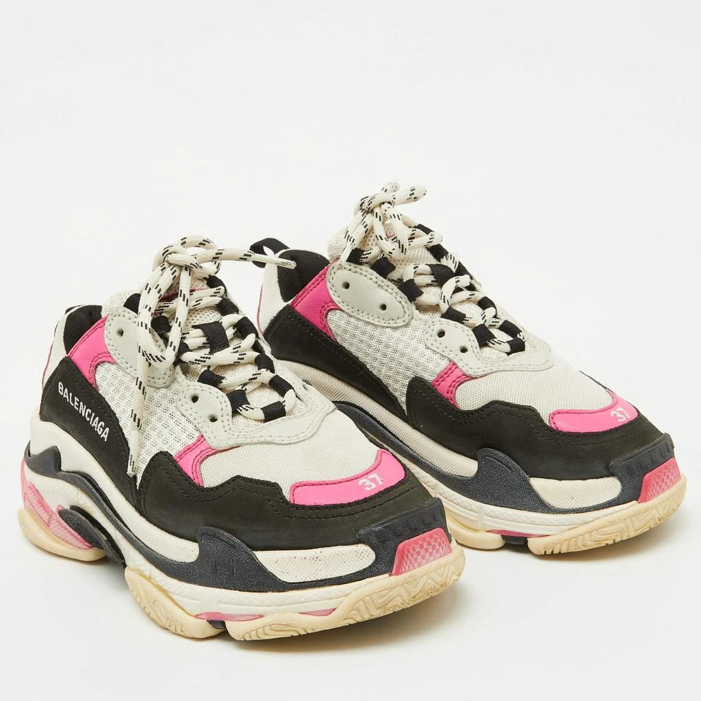 Balenciaga Balenciaga Multicolor Faux Leather and Mesh Triple S Sneakers Size 37 4