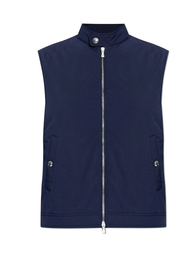 ELEVENTY Eleventy Stand Collar Quilted Vest