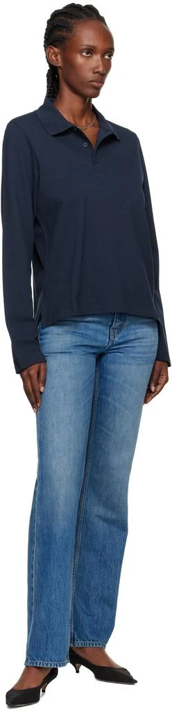FLORE FLORE Navy Diana Polo 4