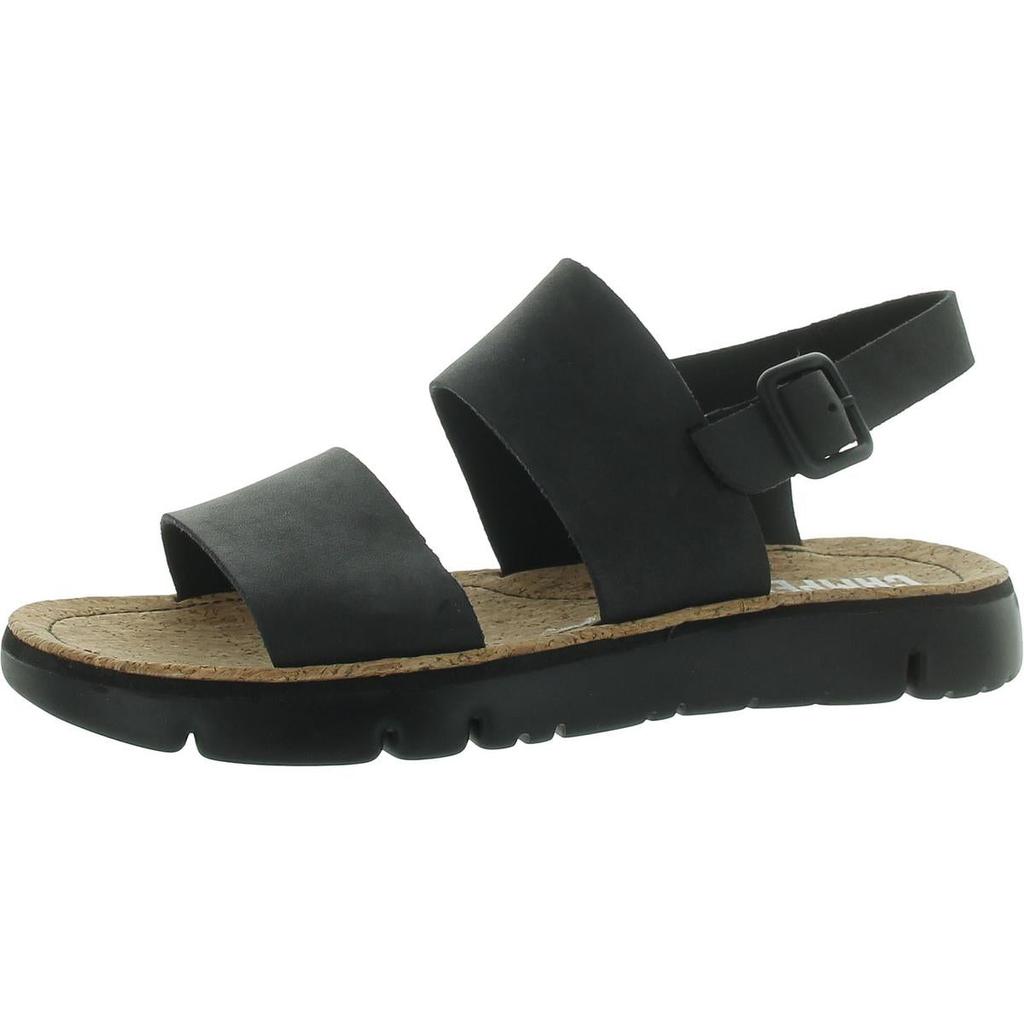 Camper Oruga Womens Leather Buckle Flat Sandals