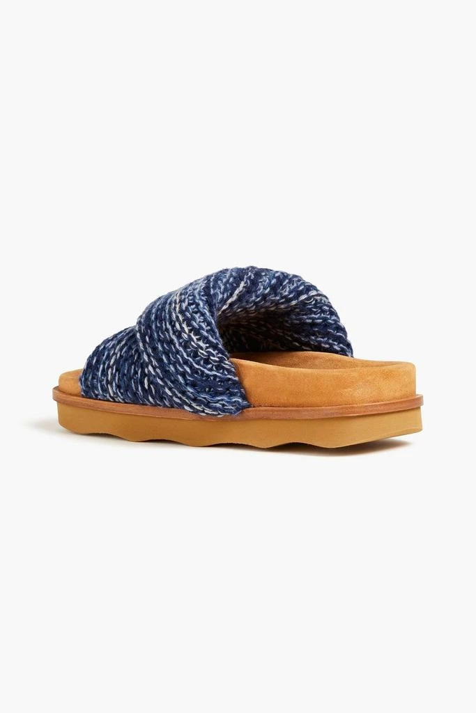 Chloé Wavy cashmere slides 3