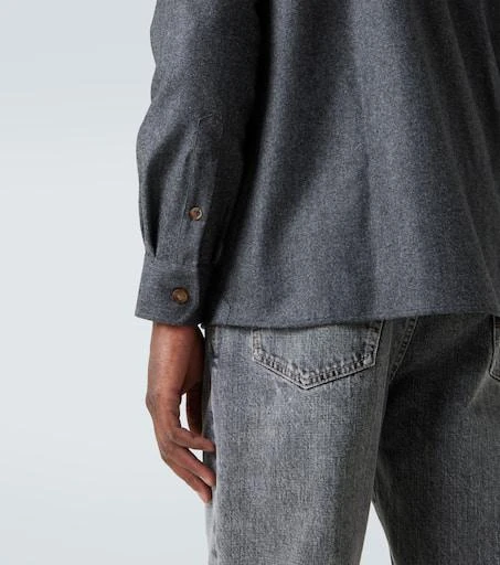 Brunello Cucinelli Virgin wool flannel overshirt 6