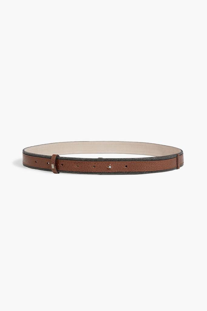【関税＆送料込み】Brunello Cucinelli 'Shiny Loops' Belt Brunello Cucinelli Smooth Leather Belt | Black | FARFETCH