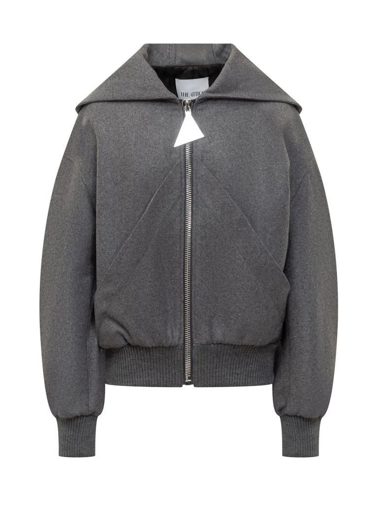 The Attico The Attico Oversized Hooded Bomber Jacket 1