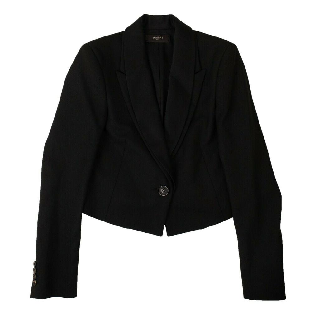 AMIRI Women's Black Double Collar Blazer