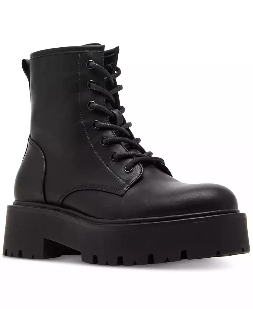 Madden Girl Women's Channt Lace Up Hiker Combat Booties 1