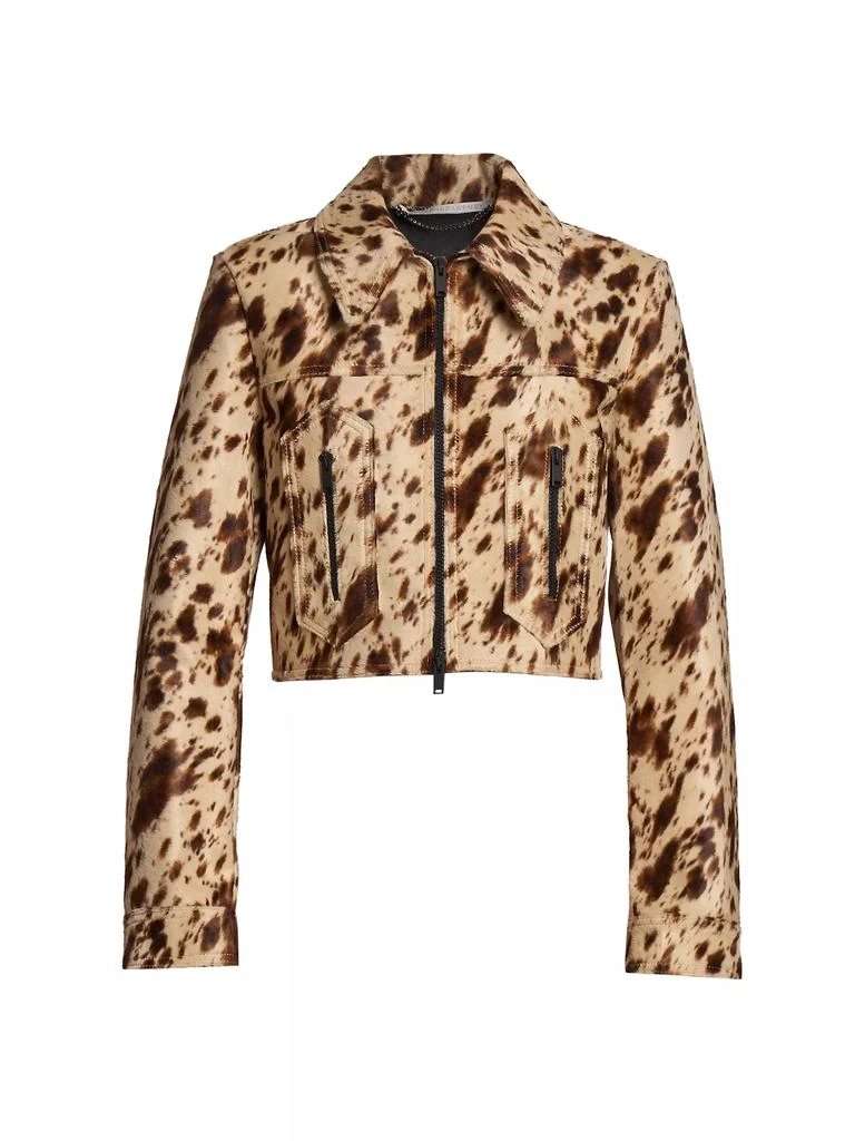 Stella McCartney Cropped Pony-Print Jacket 1