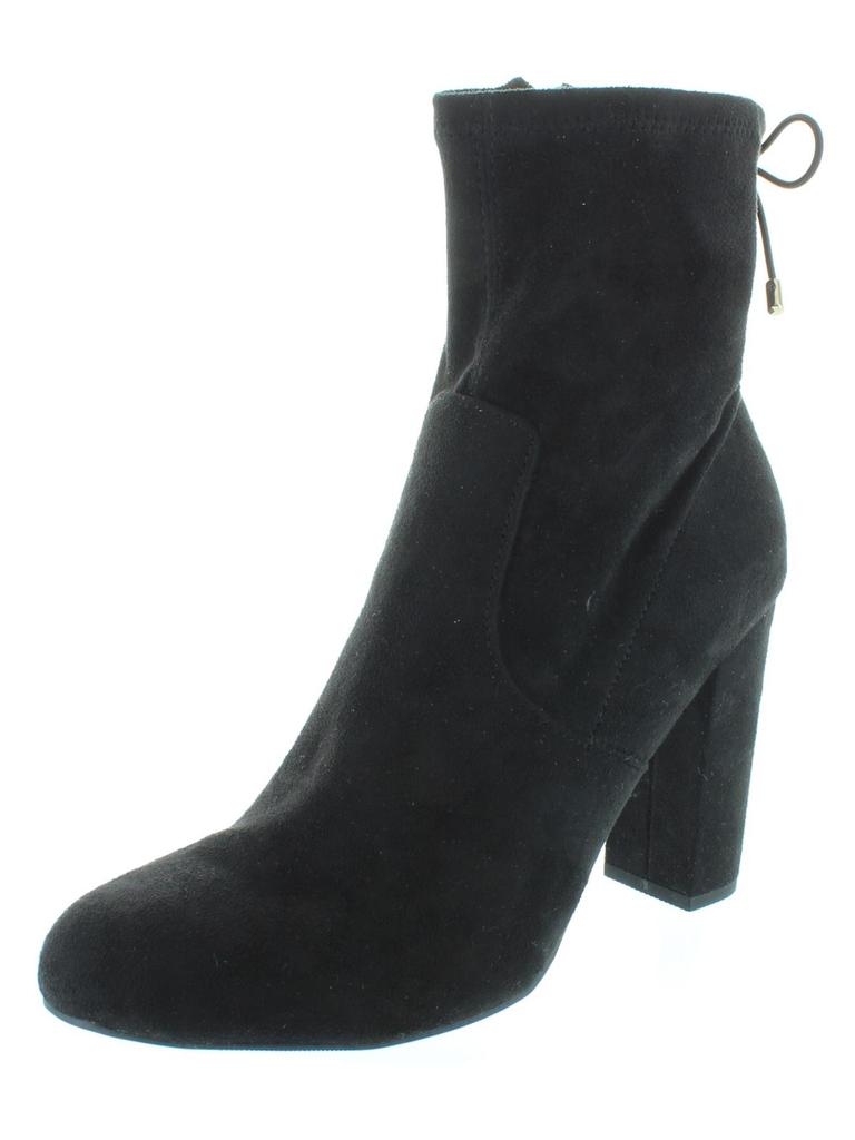 Material Girl Ali Womens Solid Back Tie Ankle Boots