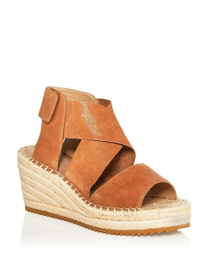 Eileen Fisher Women's Willow Platform Wedge Espadrille Sandals 1
