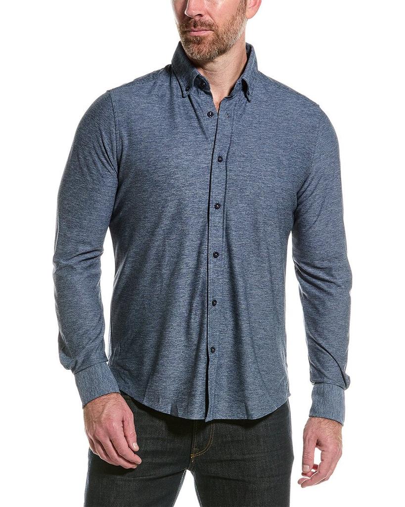 Report Pique Print Sport Shirt
