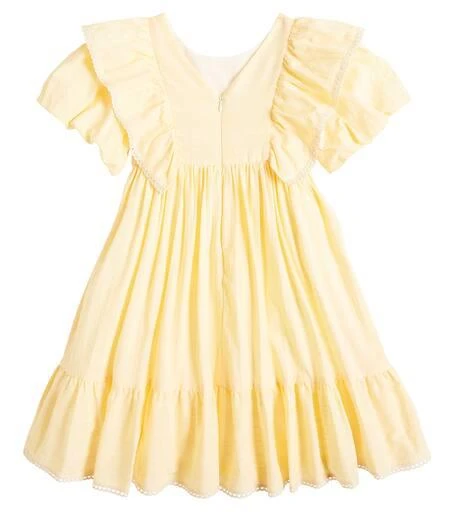 Patachou Ruffled cotton-blend dress 4