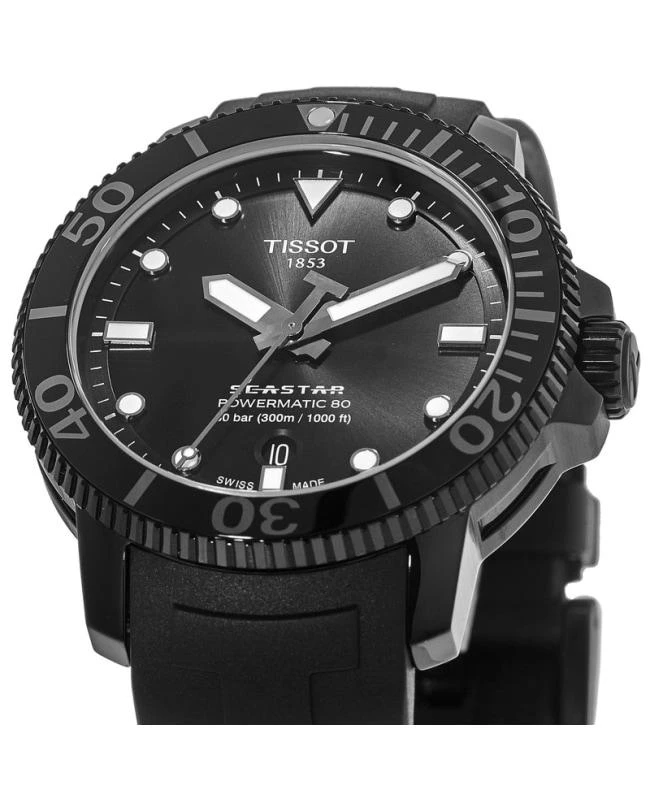 Tissot Seastar 1000 Black Dial Silver Steel Strap Watch For Men - T120.210.21.051.00 main image 1