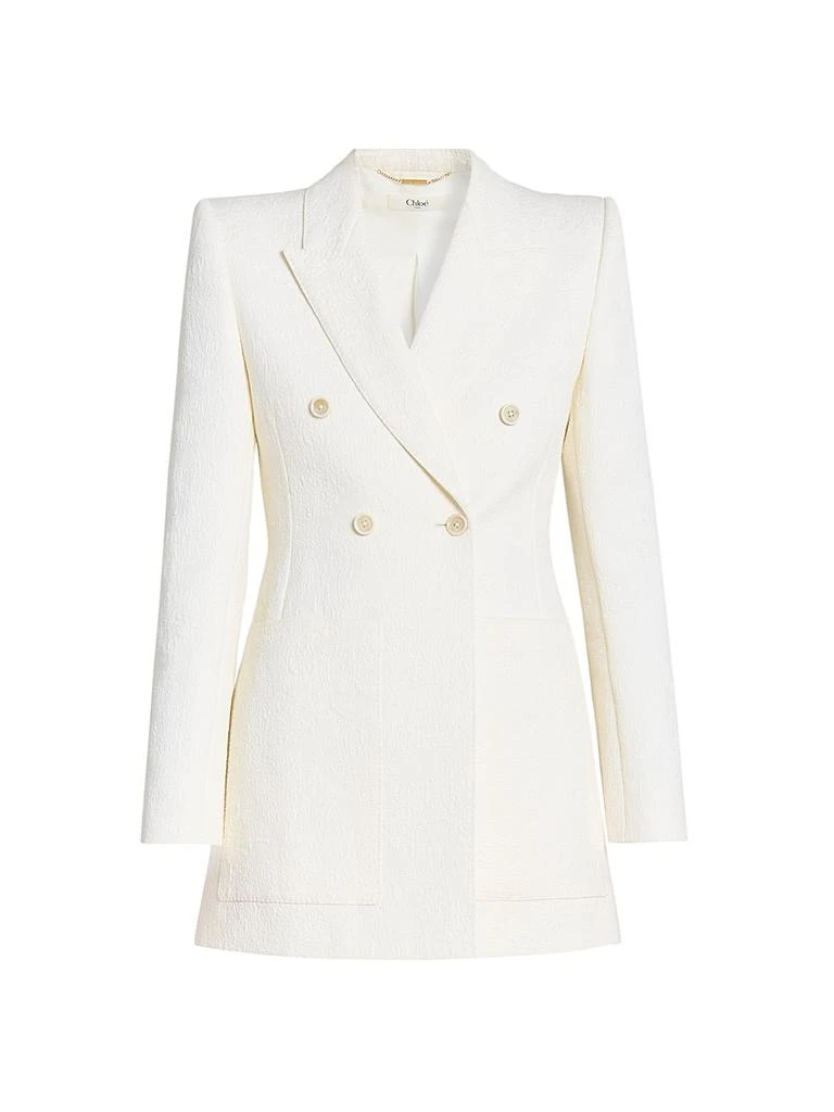 Chloé Jacquard Cotton-Blend Blazer 1