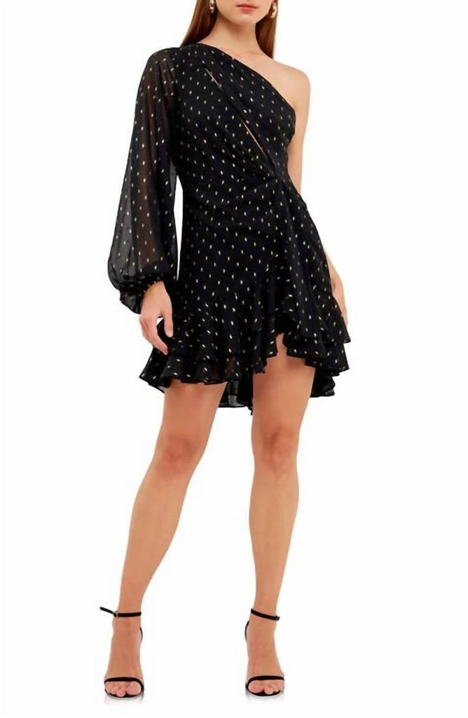 knee length dresses for ladies Ruffled Off Shoulder Mini Dress