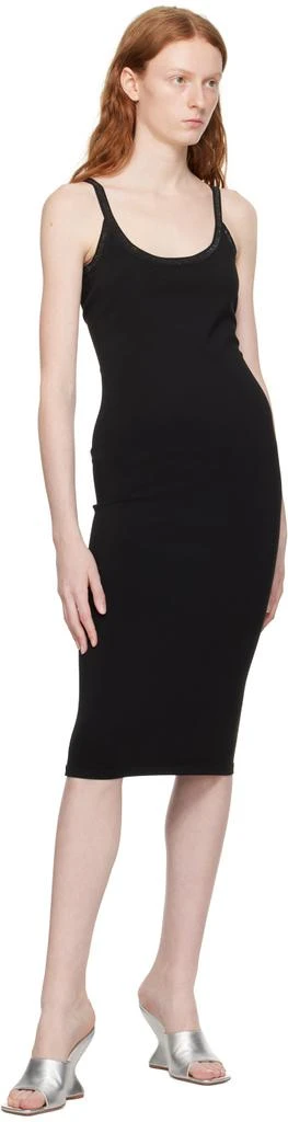 Alexander Wang Black Crystal Midi Dress 4