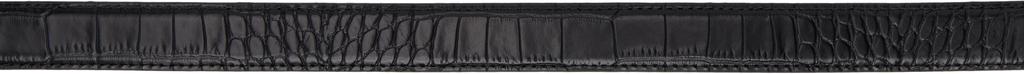 Andersons SSENSE Exclusive Black Mock Croc Belt