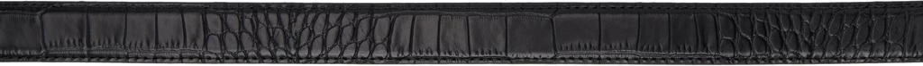 Andersons SSENSE Exclusive Black Mock Croc Belt 2
