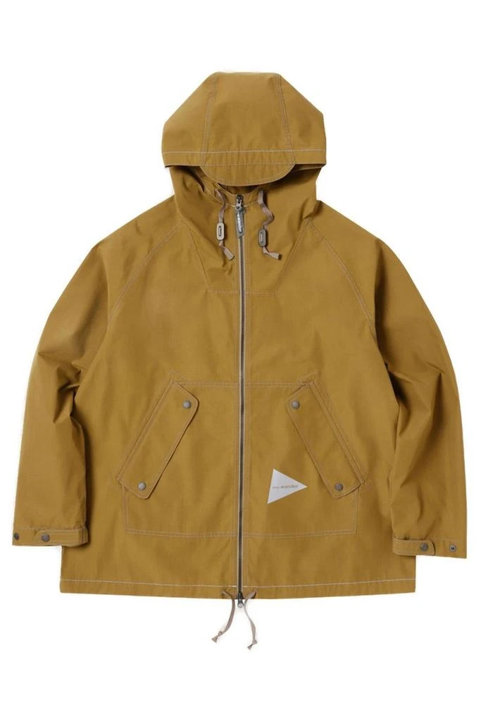 And Wander And Wander Logo Printed Hooded Jacket 1