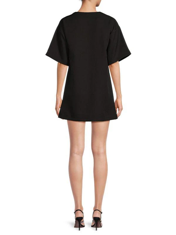 Lea & Viola Embellished V Neck Mini Dress 2