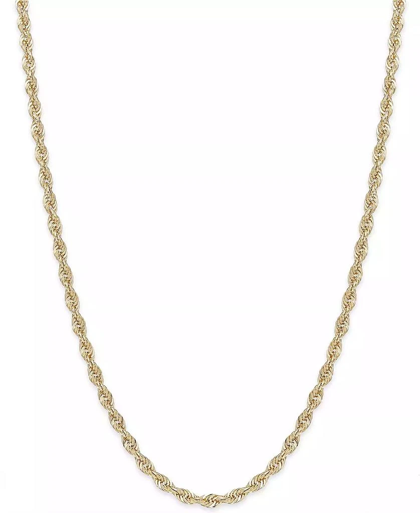 Macy's Rope Chain 16" Necklace (1-3/4mm) in 14k Yellow Gold 1