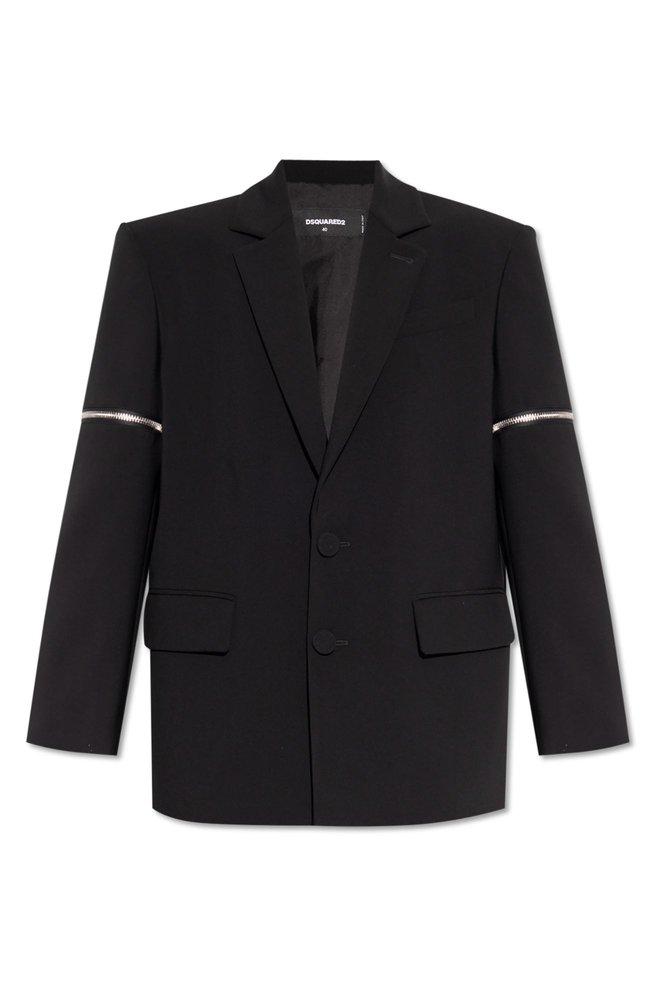 Dsquared2 Dsquared2 Zip-Detailed Single-Breasted Blazer