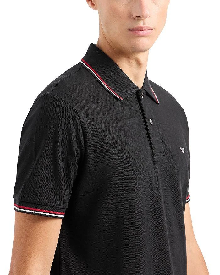 Emporio Armani Tipped Stretch Short Sleeve Polo Shirt 4